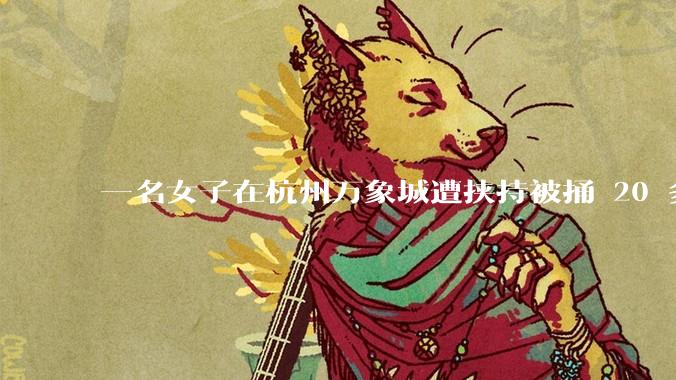 一名女子在杭州万象城遭挟持被捅 20 多刀，隆胸***体救了一命，这反映出哪些公安系统的问题？