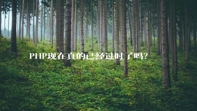 PHP现在真的已经过时了吗？