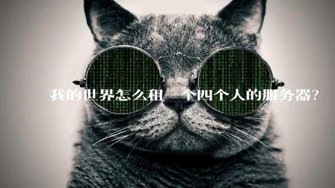 我的世界怎么租一个四个人的服务器？